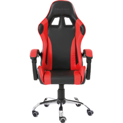 Silla Gamer Ergonómica Modelo Falkor Negro-Rojo