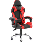 Silla Gamer Ergonómica Modelo Falkor Negro-Rojo