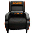 Sofá Gamer Reclinable Dragon XT Modelo Draco Negro-Naranja