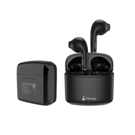 Audífonos Nextep Buds Bluetooth Control Táctil Hasta 20h Negro