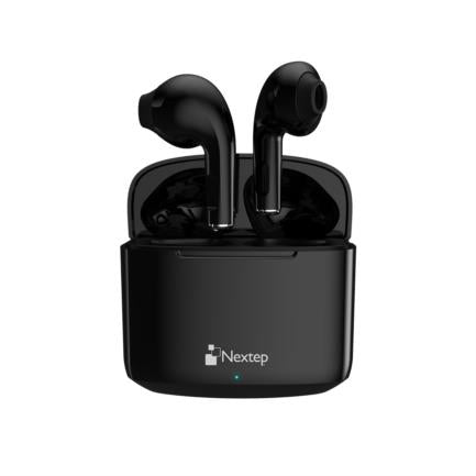 Audífonos Nextep Buds Bluetooth Control Táctil Hasta 20h Negro