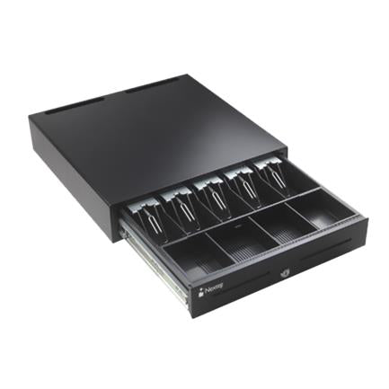 Cajon De Dinero Nextep 5 Billetes / 5 Monedas Ancho Uso Rudo Reforzado Riel Metalico