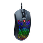 Mouse Gamer Dragon XT USB 6400 DPI Ultra Ligero RGB 6 Botones Silenciosos
