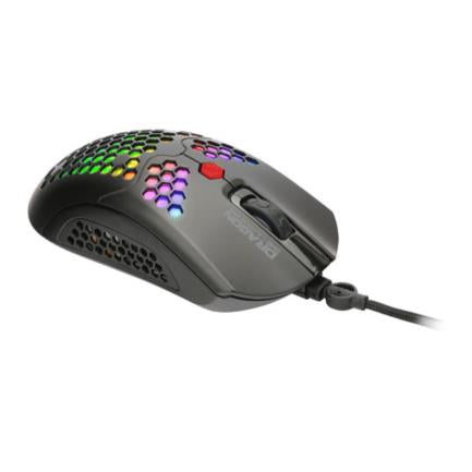 Mouse Gamer Dragon XT USB 6400 DPI Ultra Ligero RGB 6 Botones Silenciosos
