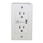 Tomacorriente Nextep Smart de Pared Dúplex + USB Control Wi-Fi