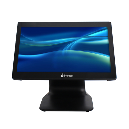 Monitor Touch Screen Punto de Venta Nextep 15.6 Pulgadas LCD Alto Brillo y Resolucion Con Base