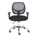 Silla Secretarial Nextep De Altura Ajustable Tela Negra Base Giratoria
