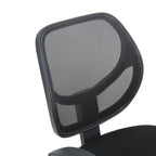 Silla Secretarial Nextep De Altura Ajustable Tela Negra Base Giratoria