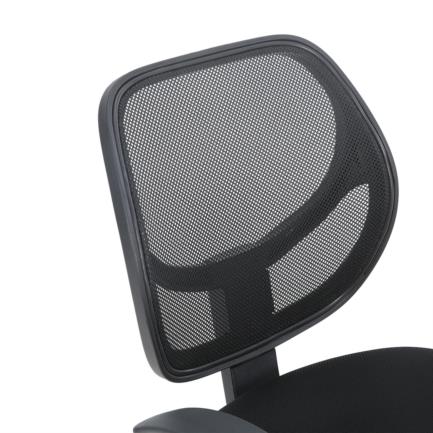 Silla Secretarial Nextep De Altura Ajustable Tela Negra Base Giratoria