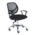 Silla Secretarial Nextep De Altura Ajustable Tela Negra Base Giratoria