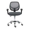 Silla Secretarial Nextep De Altura Ajustable Tela Gris Base Giratoria