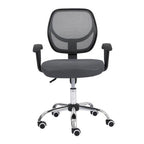 Silla Secretarial Nextep De Altura Ajustable Tela Gris Base Giratoria