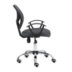 Silla Secretarial Nextep De Altura Ajustable Tela Gris Base Giratoria