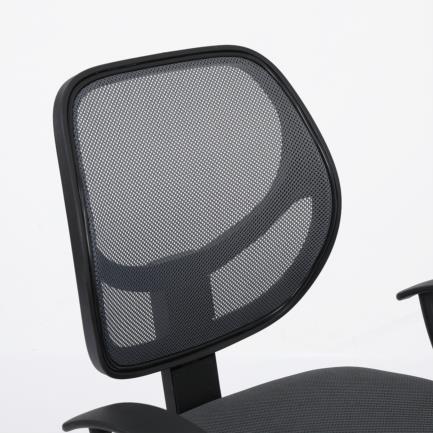 Silla Secretarial Nextep De Altura Ajustable Tela Gris Base Giratoria