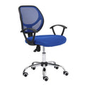 Silla Secretarial Nextep De Altura Ajustable Tela Azul Base Giratoria