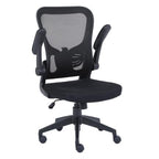Silla Ejecutiva Nextep De Altura Y Descansabrazos Ajustable Tela/Malla Negro Y Base Giratoria