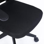 Silla Ejecutiva Nextep De Altura Y Descansabrazos Ajustable Tela/Malla Negro Y Base Giratoria