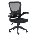 Silla Ejecutiva Nextep De Altura Y Descansabrazos Ajustable Tela/Malla Negro Y Base Giratoria