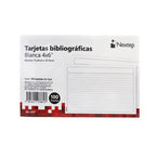 Tarjeta Bibliografica Nextep Rayada 4"X6" C/100