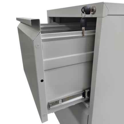 Archivero Metalico Nextep Con 2 Cajones Ajustables Carta/Oficio Con Cerradura