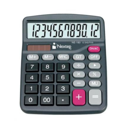 Calculadora Nextep 12 Dígitos Semi Escritorio Bateria/Solar NE-183