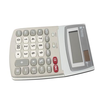 Calculadora Nextep 12 Dígitos Escritorio Función Impuestos Solar/Batería