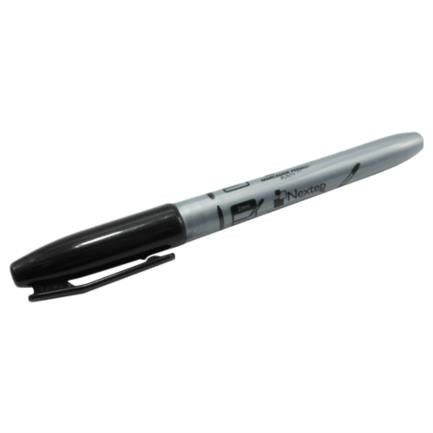 Marcador Nextep Permanente Punto Fino 2Mm Negro C/12 Pzas