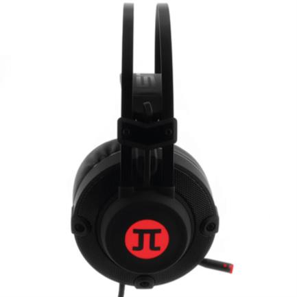 Audífonos gamer alámbricos Primus Arcus 150T USB diadema metálica micrófono retráctil cancelación de ruido color negro