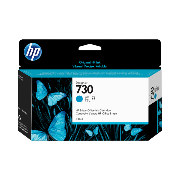 HP Cartucho de tinta DesignJet 730 de 130 ml cian