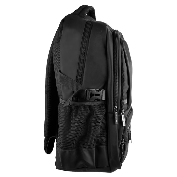 Mochila Perfect Choice laptop 15.6 pulg a 17 pulg múltiples compartimentos Forter color Negro