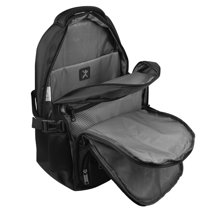 Mochila Perfect Choice laptop 15.6 pulg a 17 pulg múltiples compartimentos Forter color Negro