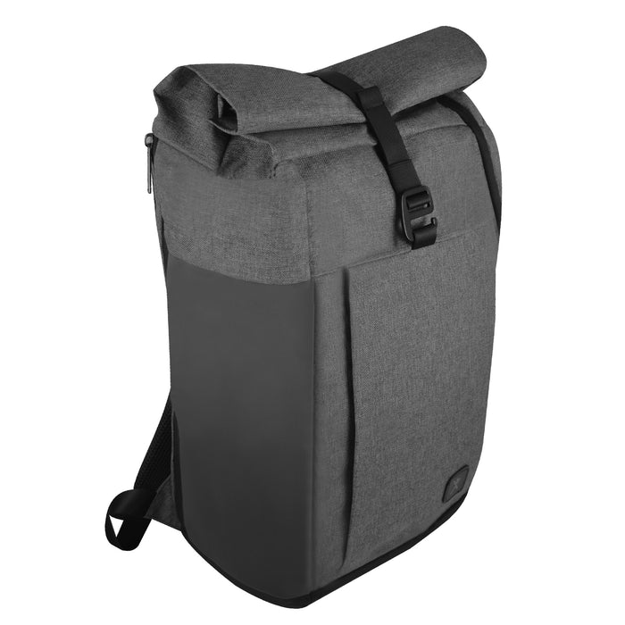Mochila Perfect Choice ejecutiva expandible y espaciosa para laptop Nessara compartibilidad laptop 15.6 modelo PC-084693 color Gris