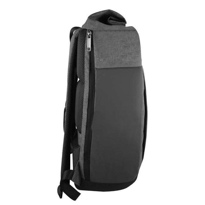 Mochila Perfect Choice ejecutiva expandible y espaciosa para laptop Nessara compartibilidad laptop 15.6 modelo PC-084693 color Gris