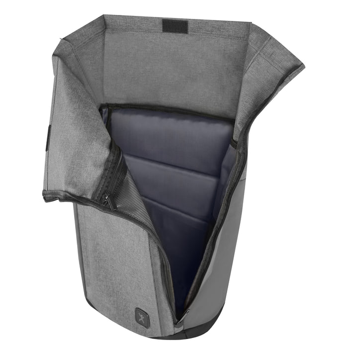 Mochila Perfect Choice ejecutiva expandible y espaciosa para laptop Nessara compartibilidad laptop 15.6 modelo PC-084693 color Gris