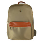 Mochila Perfect choice para laptop Sahara modelo PC-084884 color Café con Naranja