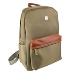 Mochila Perfect choice para laptop Sahara modelo PC-084884 color Café con Naranja