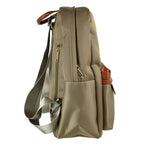 Mochila Perfect choice para laptop Sahara modelo PC-084884 color Café con Naranja