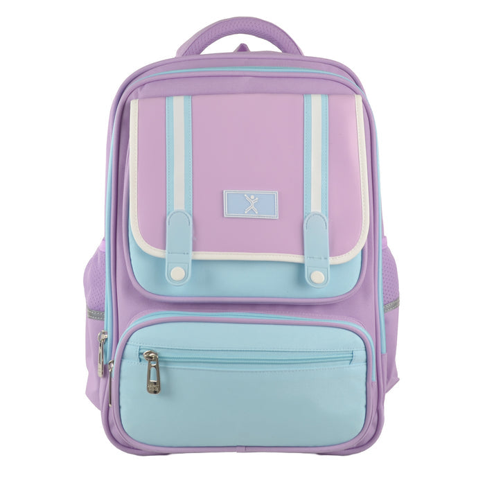 Mochila escolar Perfect Choice para niños Brumby modelo PC-085171 color Rosa con Azul