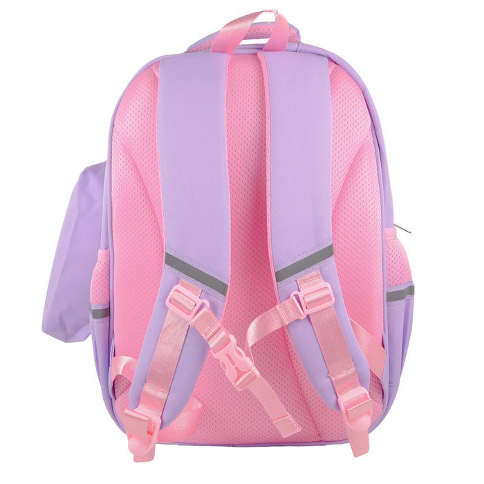Mochila Escolar Perfect Choice para niños Bookery modelo PC-085249 color Lila con Rosa