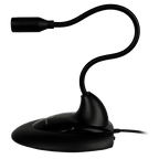 Microfono Perfect Choice de Lujo con Cuello Flexible PC-110279 Alámbrico color Negro