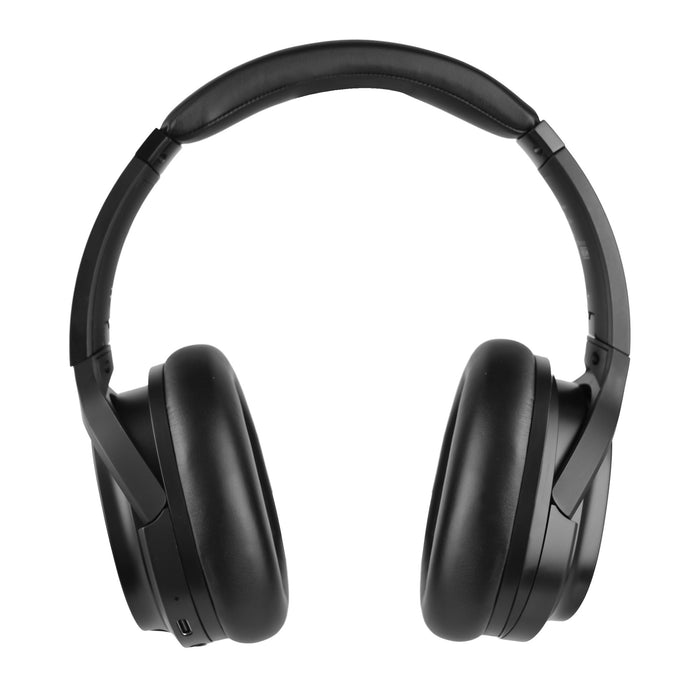 Audifono diadema Perfect Choice BT 5 microfonos cancelacion de ruido activa 40hrs ANC hibrido con estuche de viaje modelo PC-117315 color Negro