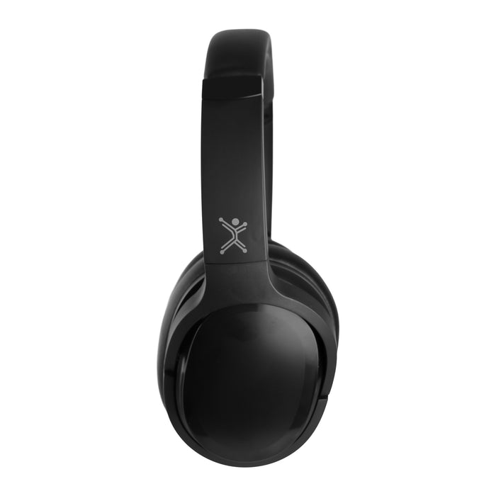 Audifono diadema Perfect Choice BT 5 microfonos cancelacion de ruido activa 40hrs ANC hibrido con estuche de viaje modelo PC-117315 color Negro