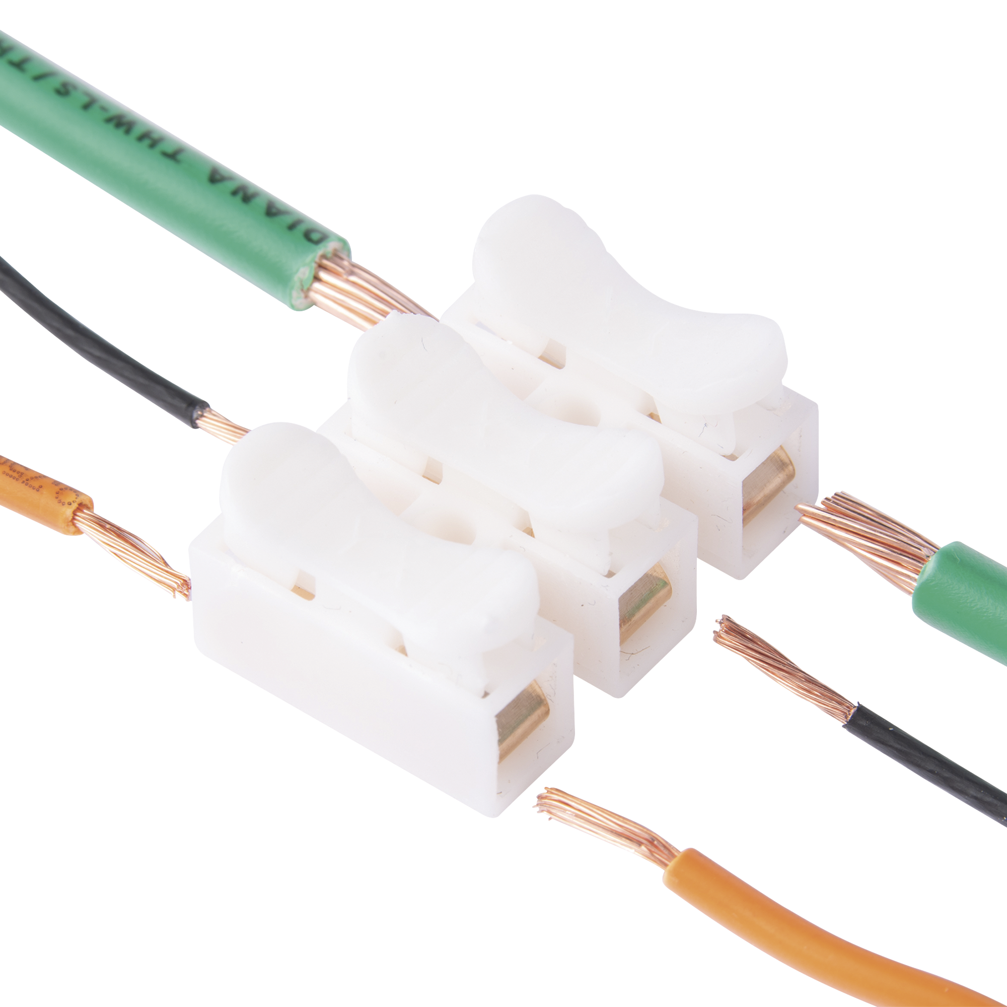 Conector PUSH de 3 Contactos para Conexión Rápida