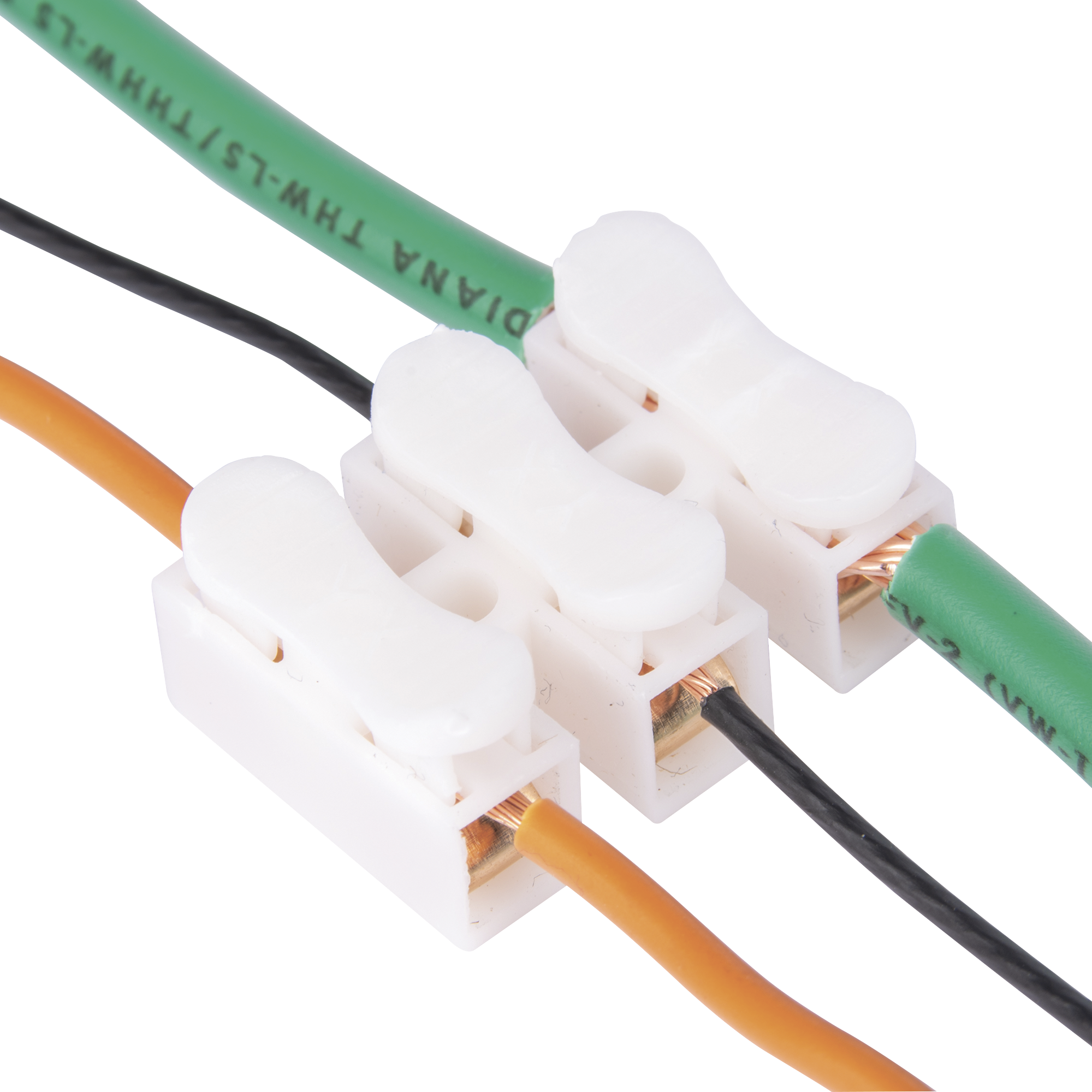 Conector PUSH de 3 Contactos para Conexión Rápida