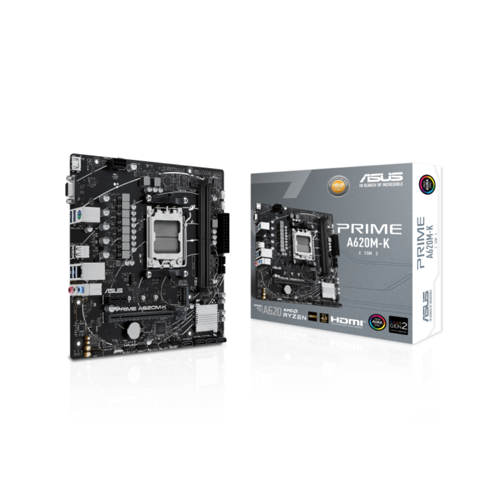 Tarjeta Madre ASUS Prime A620M-K-CSM Socket AM5 2xDDR5 HDMI / VGA Micro ATX
