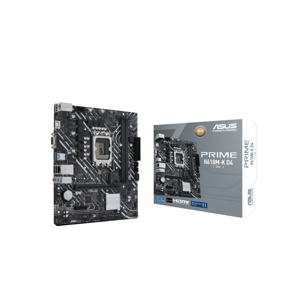 Tarjeta Madre Asus Prime H610M-K D4-CSM socket LGA1700 2xDDR4 Max. 64GB1xHDMI Micro ATX