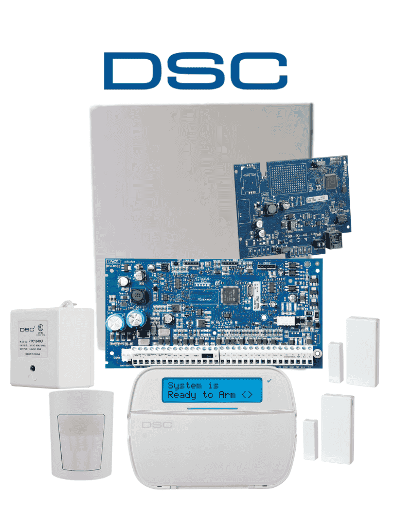 Paquete DSC NEO-RF-LCD-IP-SB NEO, de 32 Zonas Inalámbricas, Panel HS2032, Comunicador TL280E, Teclado alfanumérico.