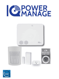 Kit Qolsys IQ4 NS Power Manage Con Sensor PIR PG9914 Sensor Magnético PG9303 Enchufe Inteligente Y Cerradura PowerG.
