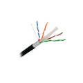 Bobina de Cable UTP Cat6+ 305m Negro 23 AWG Intemperie Gel Doble Chaqueta UL