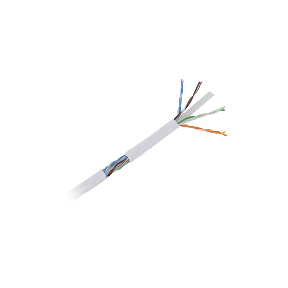 Bobina de Cable UTP Cat6 305m Blanco CCA Interior Exclusivo